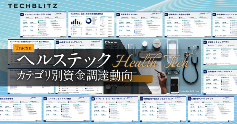 ヘルステックの注目スタートアップ】世界の資金調達動向を一括