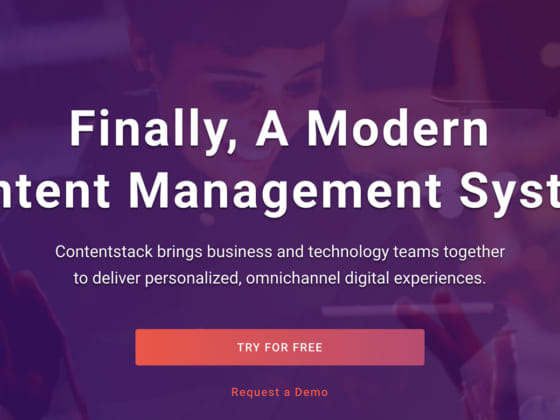 最新CMSで企業内のITとビジネスの統括をサポートするContentstack