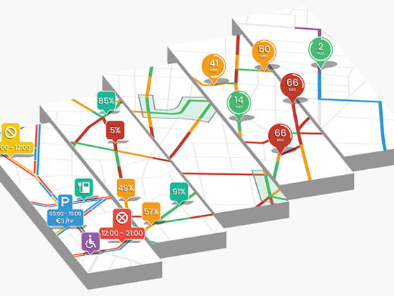 駐車可能性を提示するParknav